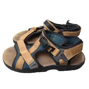 Trader Bay Brown Leather Men\'s Sandals Trader Bay Leather Boat Shoes Men main image 3